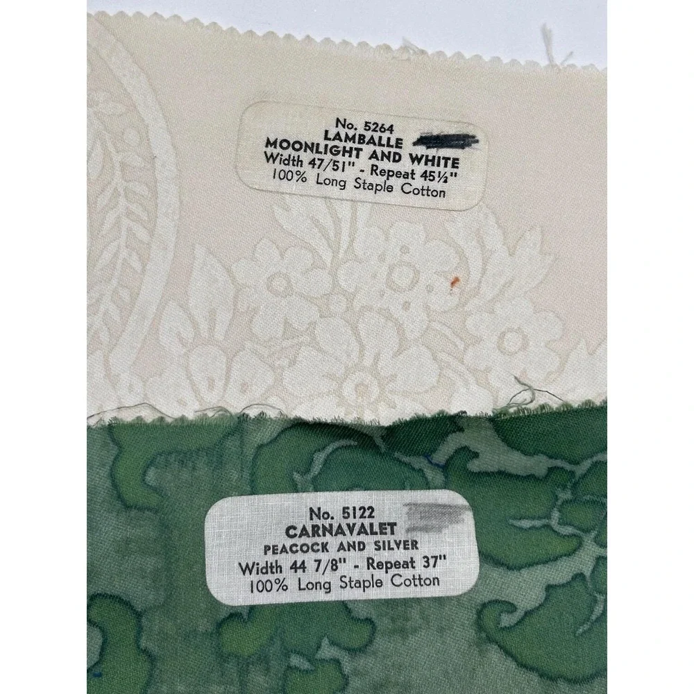 Vtg Seven Rare FORTUNY Sample Pieces - Hard to Find Patterns & Colors As Is
